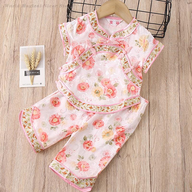 Summer Clothing Baby Girl - Baby Meisjes Tang Pak Zomer Gedrukt