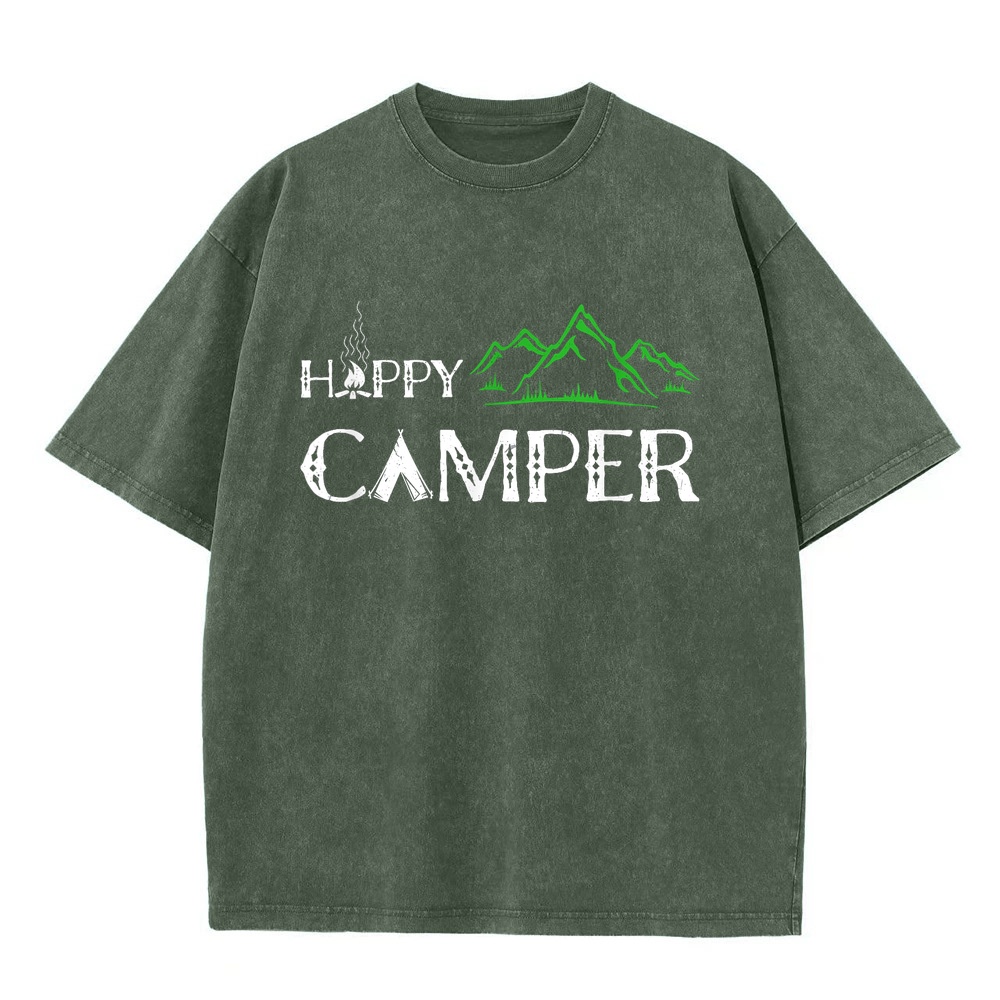 Summer Clothing Women Canada - Happy Camper Camping T-Shirt voor mannen,