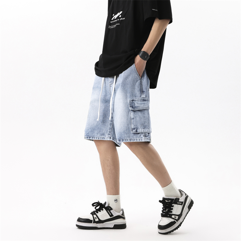 Summer Clothing Brands - Zomer heren denim shorts retro mode