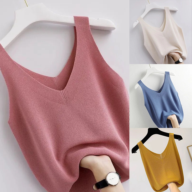 Breien Vintage tanktop V-hals  - Summer Zara recensie en prijs