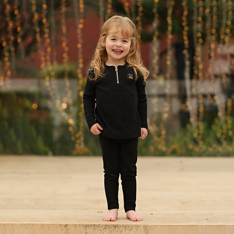Zomer Zwarte Geribbelde Famili - Summer Clothing Baby Girl recensie en prijs